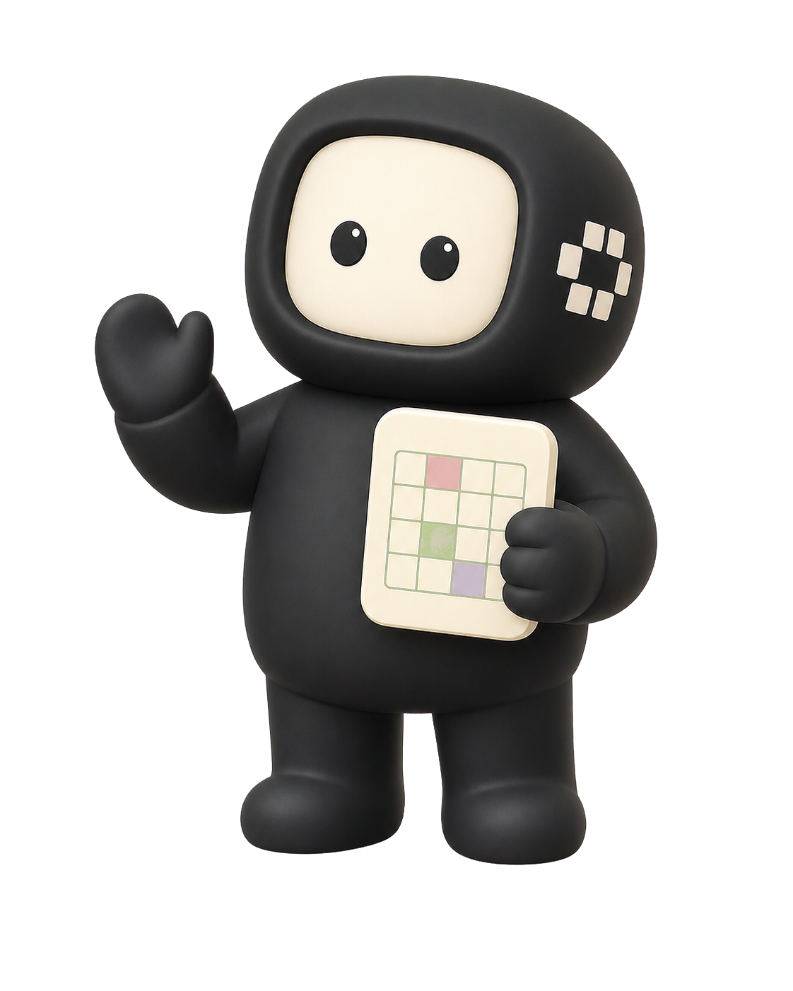 Viggo, the VagtPilot mascot, holding a schedule